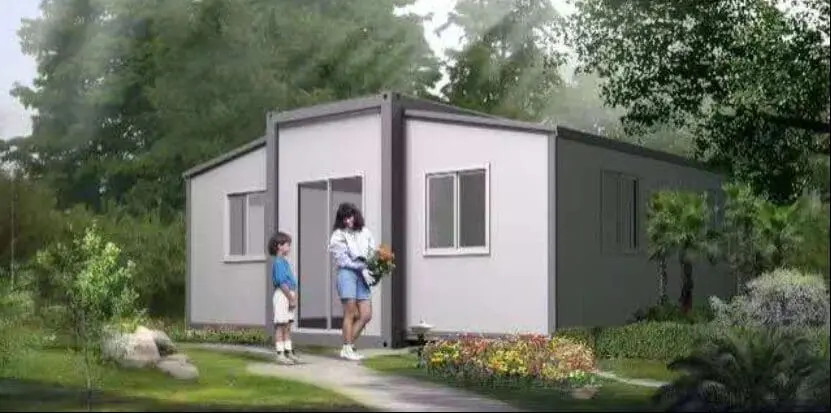 Small family home in a lush garden